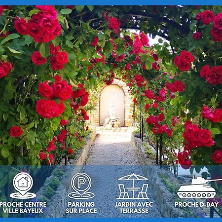 La Roseliere Maison Plain Pied Confortable Belle Decoration Jardin Magnifique 10 Mn A Pied Centre Ville Bayeux Proche Plages Du Debarquement Buitenkant foto